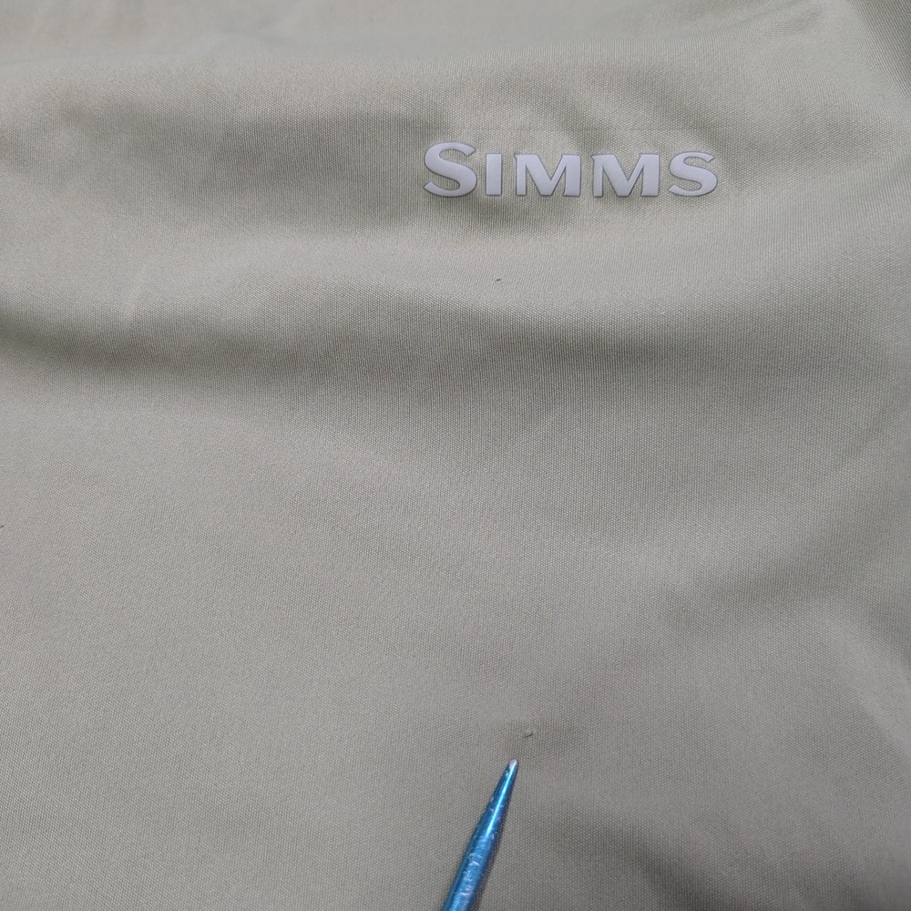 Simms SolarFlex Hoody Mens Small Tan Vail Camo Bug Stopper Insect Shield - Picture 7 of 15
